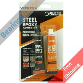 5 Minutes Visbella Steel Epoxy Adhesive Black&White 2oz Adhesive Repair Glue