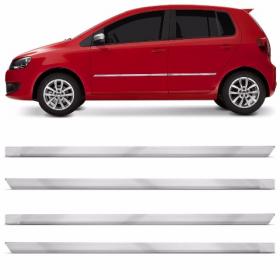 Kit Friso Lateral Cromado Gol Voyage Fox G3 G4 G5 G6 4 Portas