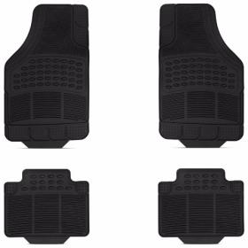 Jogo Tapetes PVC Universal Preto 4 Peças