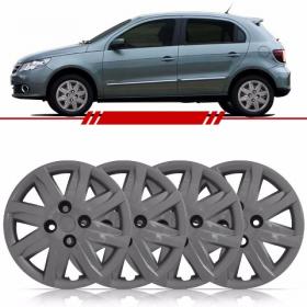 Jogo Calota Aro 14 Gol Saveiro G5 1.6 2012 2013 Parafuso Cubo Alto 4 Peças