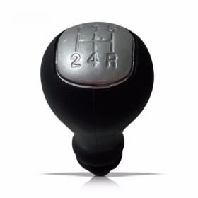 Manopla Botão Bola De Câmbio Peugeot 206 2000 A 2008 Todos Preta Com Prata Nova (