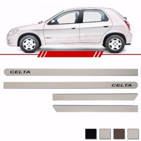 Jogo Friso Lateral Celta 2007 2008 2009 2010 2011 2012 2013 2014 2015 Cores Branco Cinza Prata ou Pr