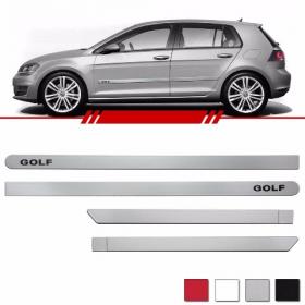 Jogo Friso Lateral Golf 2013 2014 Cores Branco Prata ou Preto Personalizado