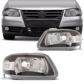 Farol Máscara Negra Gol Saveiro Parati G4 06 07 08 09 10 11 12 13 Foco Simples