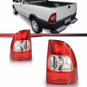 Lanterna Traseira Strada G2 2003 2004 2005 Bicolor Serve 2001 2002 com Adaptação