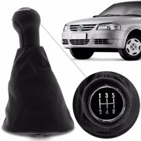 Coifa Câmbio Manopla Gol Parati Saveiro G3 G4 00 a 14 Preto Console Quadrado