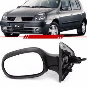Retrovisor Clio 2000 2001 2002 2003 2004 2005 2006 2007 2008 2009 2010 2011 2012 com Controle Intern