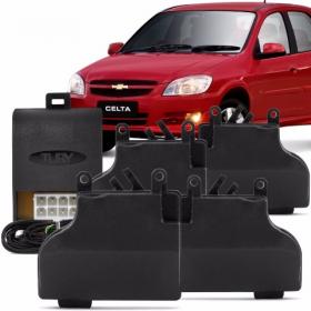 Kit Trava Elétrica Celta Prisma Especifica Dedicada 4 Portas