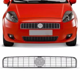 Grade Dianteira Punto 07 08 09 10 11 Prata Sem Emblema