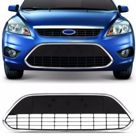 Grade Inferior Central Focus 09 10 11 12 13 Preta Friso Cromado