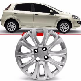 Calota Punto 2015 Aro 15 Cubo Padrão Prata