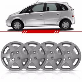 Jogo Calota Aro 13 Meriva Parafuso Cubobaixo 4 Peças