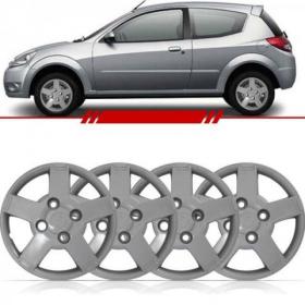 Jogo Calota Aro 13 Ford Ka 08 2009 2010 2011 2012 Cubo Baixo